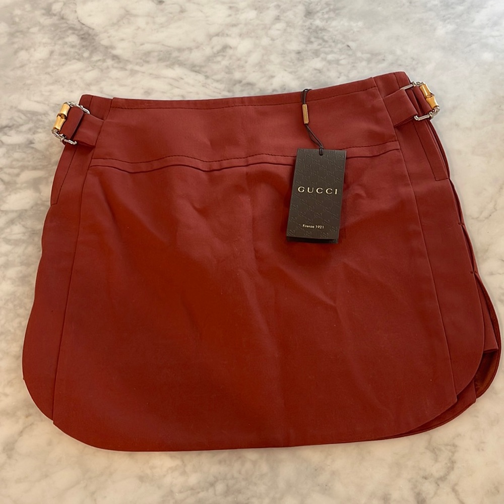 Gucci mini skirt with bamboo